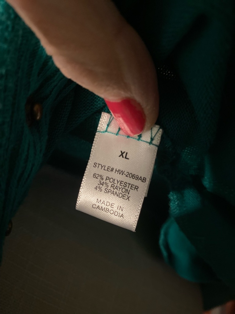 PRICE DROP Zenana Outfitters Women’s DrkGreen V-Neck Snap-Front Cardi Sweater XL - Picture 7 of 7